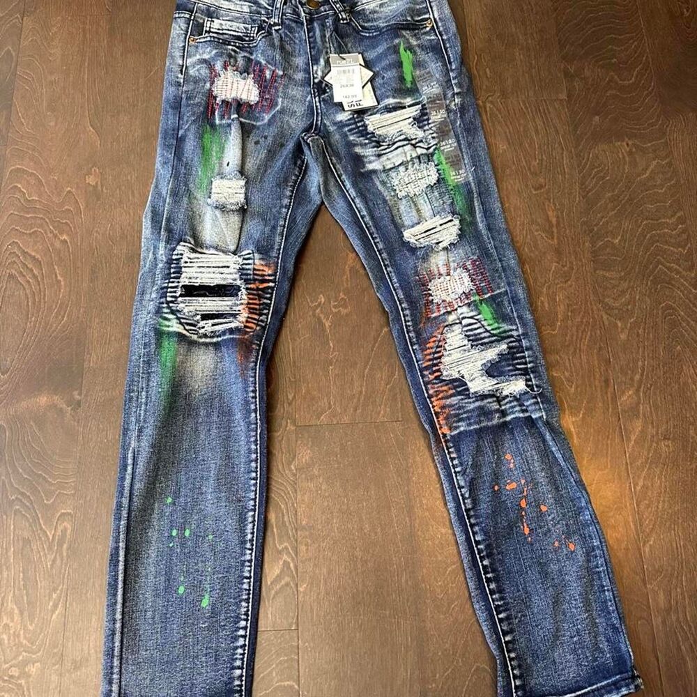 Rue-21 Mens Blue and Navy Jeans
